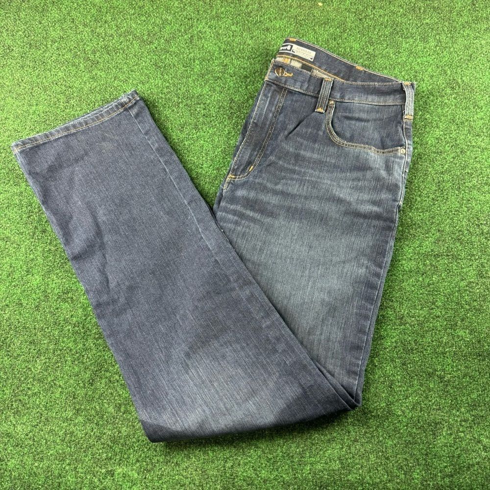 Carhartt BD2804-M Relaxed Fit Rugged Flex Men’s 38x26 Denim Blue Jeans 5 Pocket